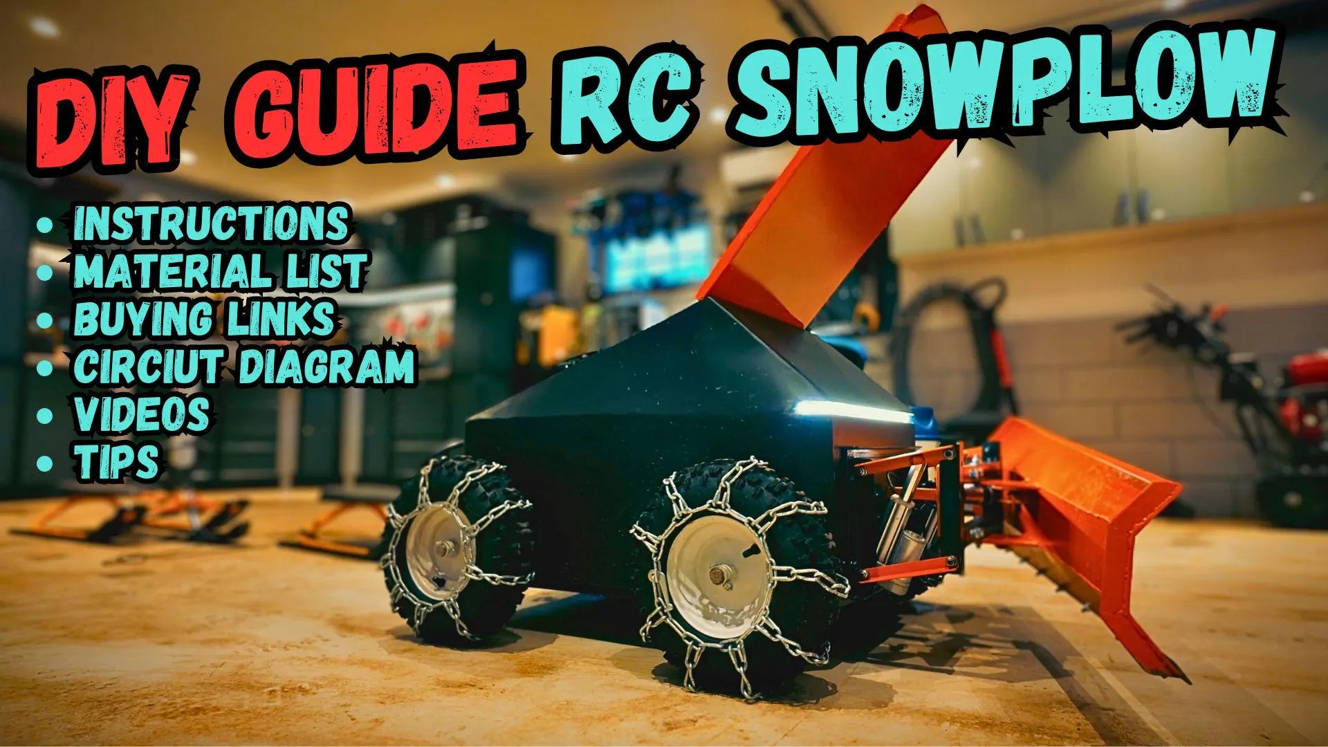 DIY Guide RC Snow Plow - or Multi Use Machine (CyberPlow)