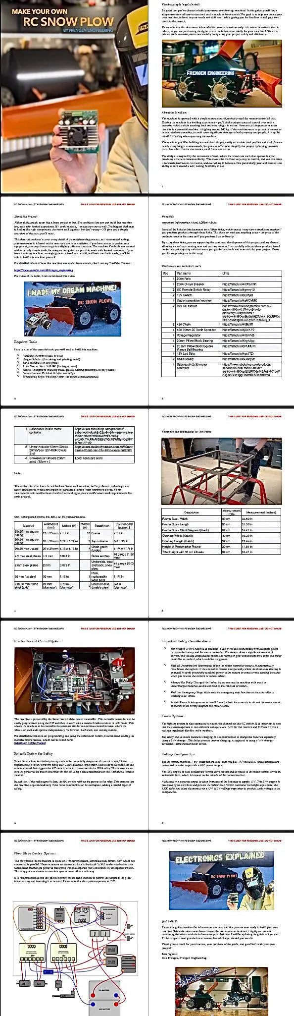 DIY Guide RC Snow Plow - or Multi Use Machine (CyberPlow)