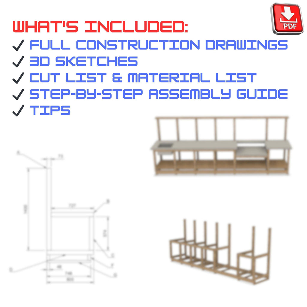 Outdoor Kitchen Plans DIY - Easy build with detailed guide
