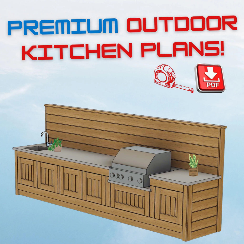 Outdoor Kitchen Plans DIY - Easy build with detailed guide